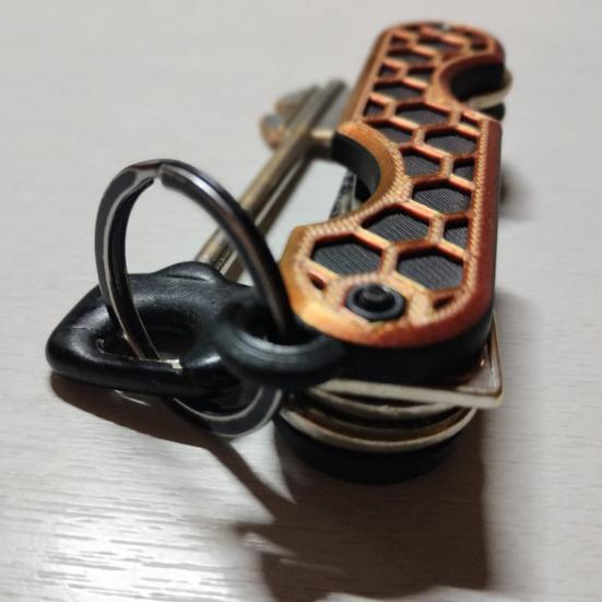 Key Holder Compact Size Lightweight Key Organizer Easy Access Car Fobs Minimalist EDC Keychains Expandable Kit