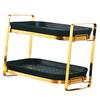 Multifunctional Storage Rack Bedroom Shower Caddy Shelf Counter Bathroom Dark Green