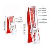 Mini Transparent Sewing Clips with White Strong Edging