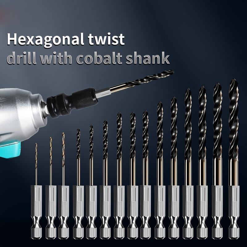 Hex Shank Metric Drill Bit Set(3mm-10mm), Quick Change  Impact Driver Hex Drill bits for Metal Steel Wood Plastic Aluminum Alloy