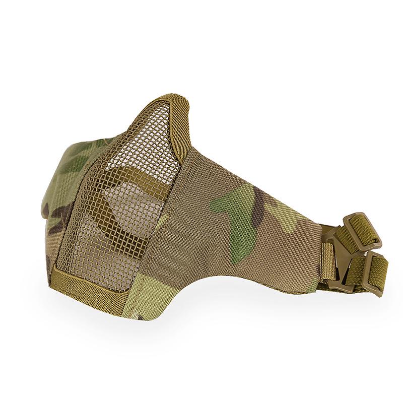 Outdoor Cycling Breathable Steel Wire Tactical Mask for CS Field Protection