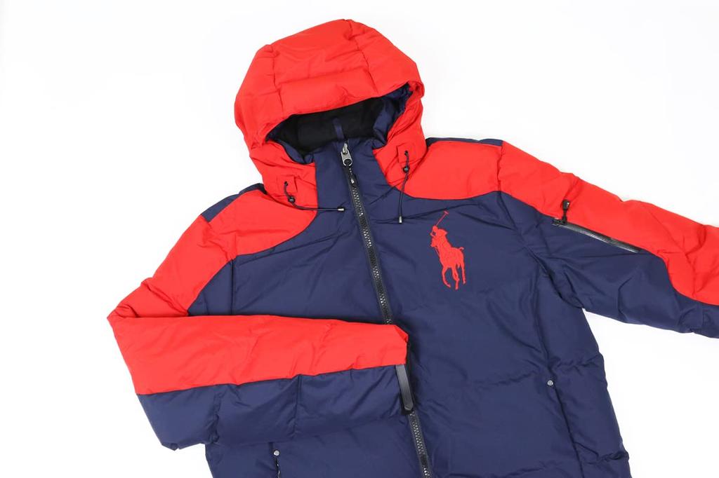 POLO RALPH LAUREN Big Pony Ripstop Parka Daunenjacke Herren 0101969-L-REDNAVY [Gebraucht]