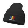 ROMANIA Flag Print Winter Hats Knitted Hat Beanie Man Cap Thermal Lightweight Knit Cap Beanie Perfect For Street Style