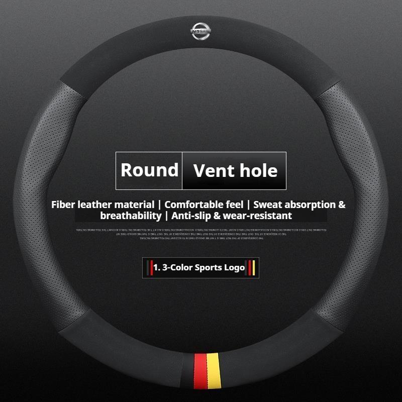 COHPQK1 Car Steering Wheel Cover Nissan Qashqai Juke X-Trail Patrol Note Leaf Altima Maxima Micra Murano Rogue Pulsar Sentra Teana Tiida