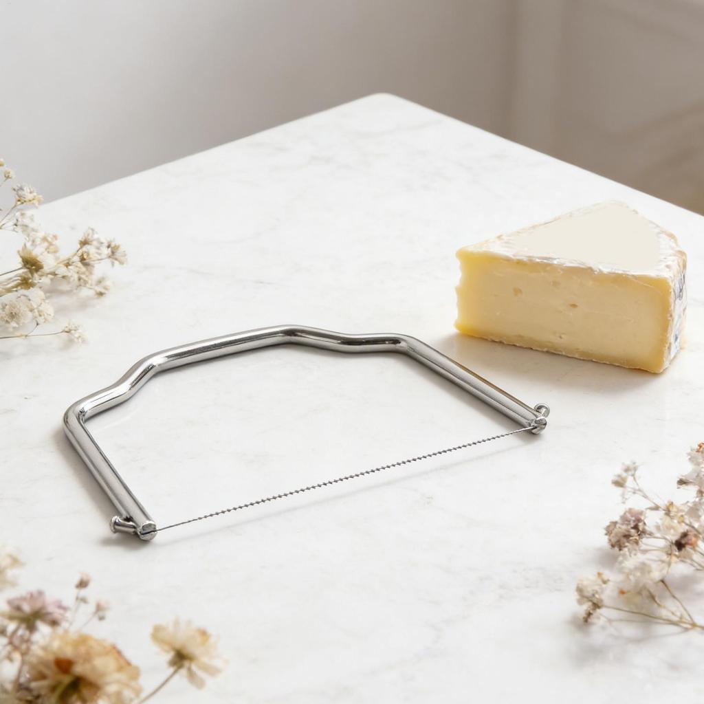 11X7.3CM Rust-Proof Wire Cheese Slicer Stainless Steel Butter Shaver Cheese Cutter for Home Party Restaurant Catering Use