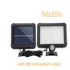 100/120 Cob Led Solar Wall Light Outdoor Lighting Garage Security Lamp Pir Motion Sensor Garden