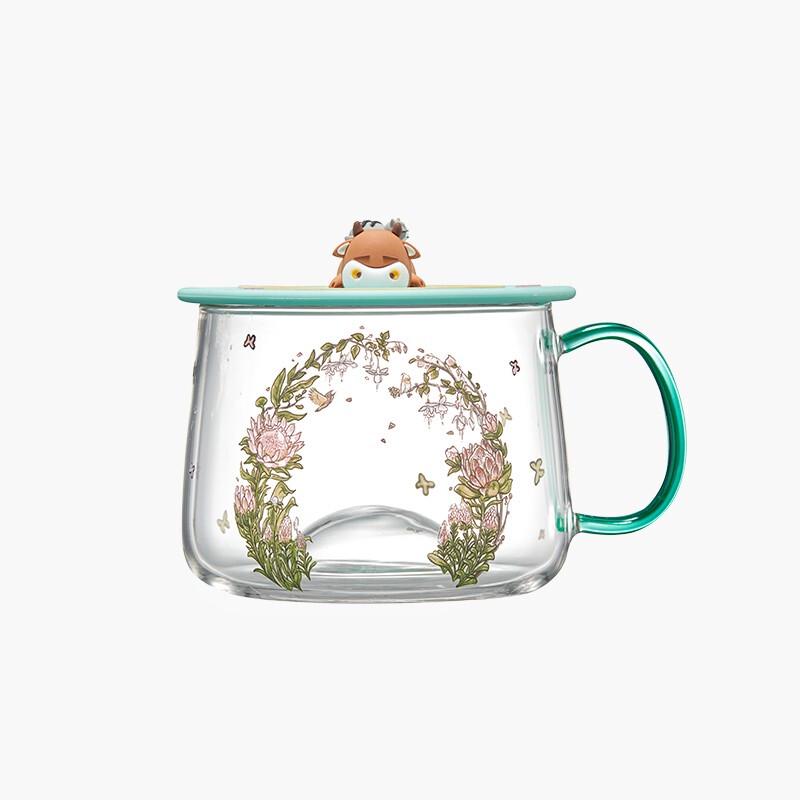 JING REPUBLIC Spring Flower Heat-Resistant Glass Cup