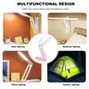 LED Desk Lamp Multifunctional Foldable Reading Book Light 3 Light Colors Rechargeable Portable Lighting for Study or Official