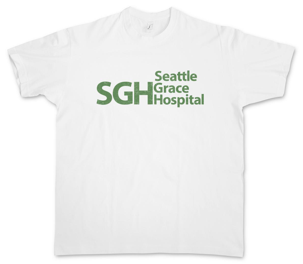 SEATTLE GRACE HOSPITAL T-SHIRT SGH Anatomy Logo ER Room Symbol Emergency XXXXL