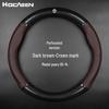 Genuine Leather Carbon Fiber Steering Wheel Cover for Toyota Prado, Camry, Reiz, Highlander, and Crown