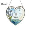 Elegant Courtyard Ornament Sea Glass Style Acrylic Suncatcher, Colorful Light Catching Hanging Ornament, Decorative Catcher for Garden Sun Home