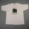 Vintage Adirondack Mountains Shirt Heren XL Wit Jaren 90 Natuur Buiten Herten VS