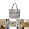 Stylish Street Fashion Large Capacity Canvas Tote Bag For Women With Inner Pocket