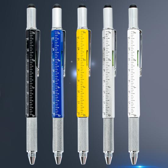 Penna Capacitiva 6 in 1 Robusta Inchiostro Costante Design a Scala Cancelleria