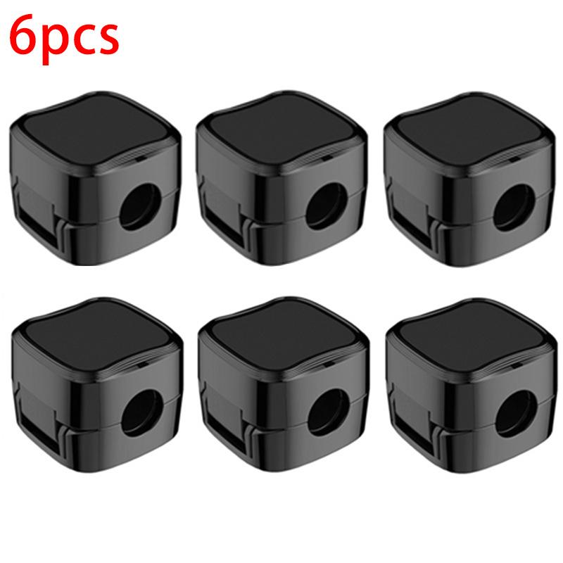 

3/6 шт. магнитные зажимы для кабеля, органайзер для кабеля, офисный органайзер под столом, кабельный менеджер, держатель для проводов, держатель для шнура, держатель для проводов 6pcs чёрный