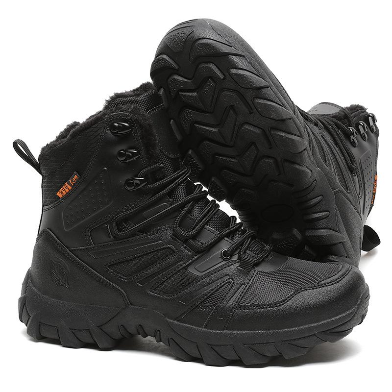 New outdoor walking hiking shoes, warm and comfortable jungle velvet hiking boots