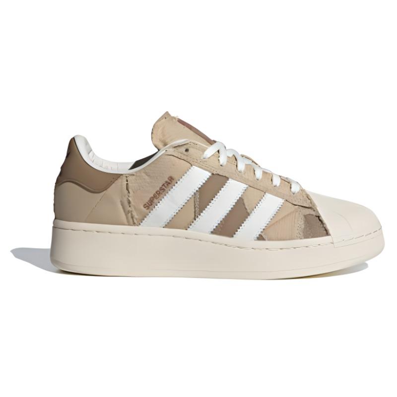 Adidas Originals SUPERSTAR XLG Low Top Skateboard Shoes Unisex Brown Sneakers ID6251