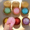 Kawaii Glitter Squeeze dumpling squishies Toy Steamed Bun Stress Relief Soft TPR Squishy with Steamer Box for Kids And Adults