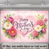 2D Watercolor Flower Heart Background for Mother's Day Photoshoot