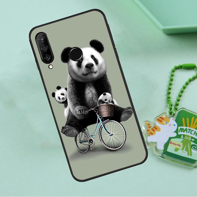 Cartoon Cute Panda Bear For Huawei Nova 12s 12i 11i 7i 8i 9 10 SE Y91 Y90 Y60 Y70 Y72 Y61 P60 Pro P30 P40 Lite Case