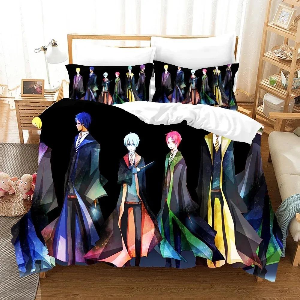 

Kurokos Basketball Bedding Set Anime Comforter 3D Print Luxury Duvet Cover Set Home Textile Queen King Single Size Cartoon Boys EU single(135x200cm)