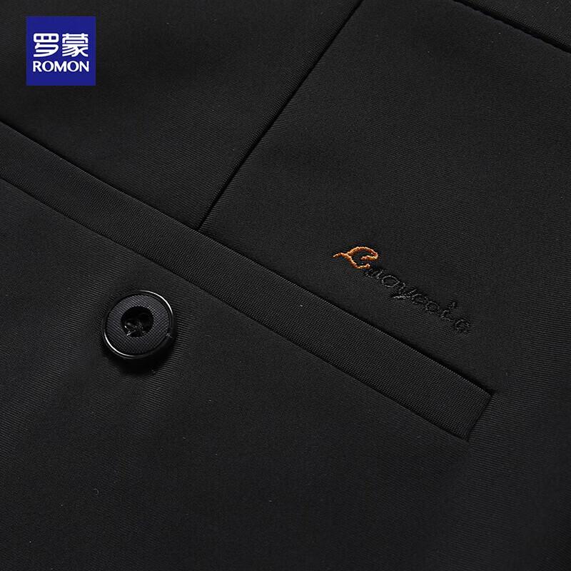 Luomeng Men's High-Stretch Wrinkle-Resistant Straight-Leg Casual Trousers