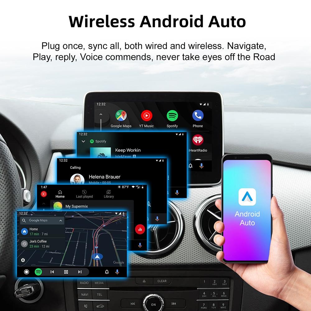 Kabellose CarPlay Android Auto Decoder Box CarPlay Schnittstelle für Mercedes Benz GLE GLS CLS NTG 5.0 5.1 COMAND System 2014-2017