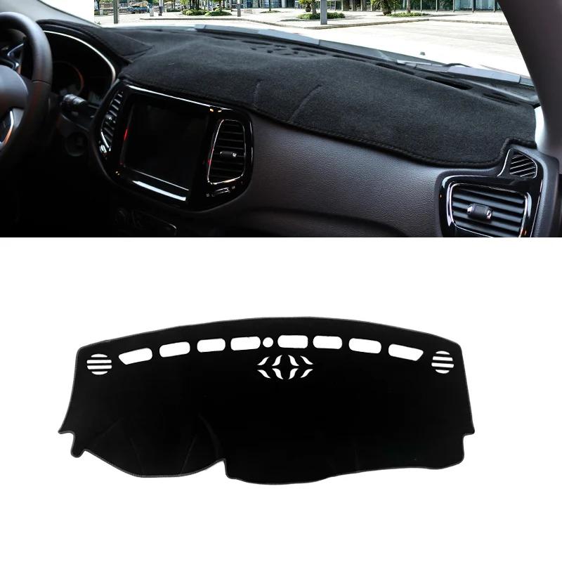 

For Jeep Compass MP M6 2017~2020 1pc Car Console Dashboard Sun Shade Anti-UV Sun-proof Carpet Dustproof Non-Slip Mat Accessories