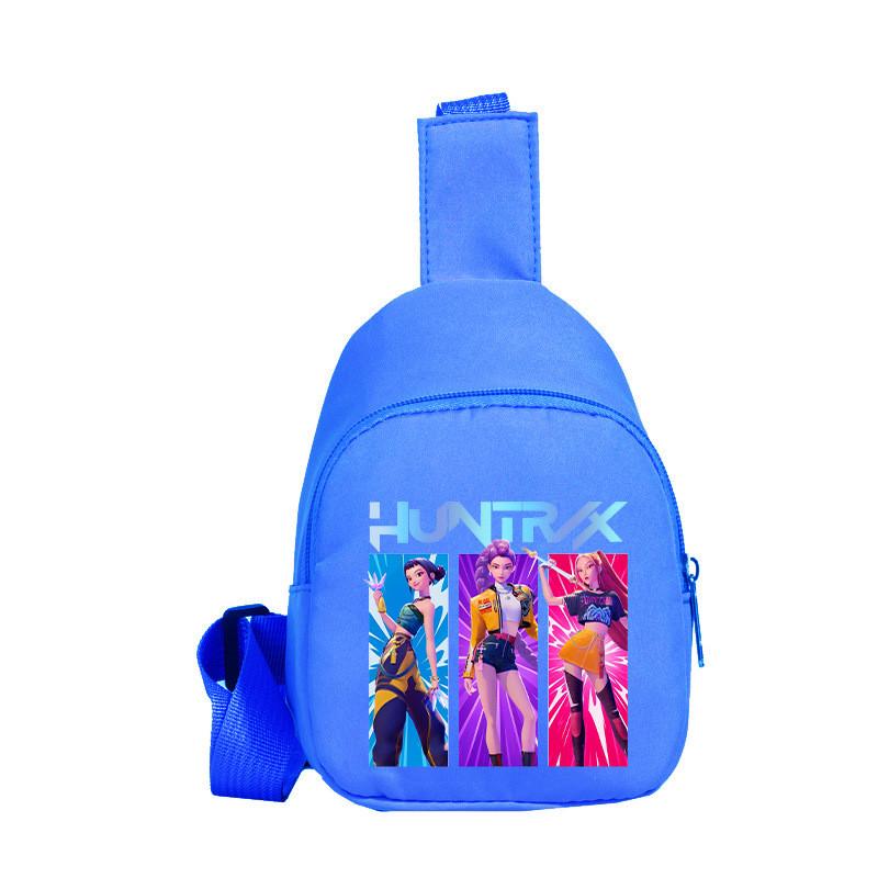 Kids Girls Kpop Hunters Rumi Zoey Mira Printed Student Lightweight Breast Bag Casual Messenger Bags
