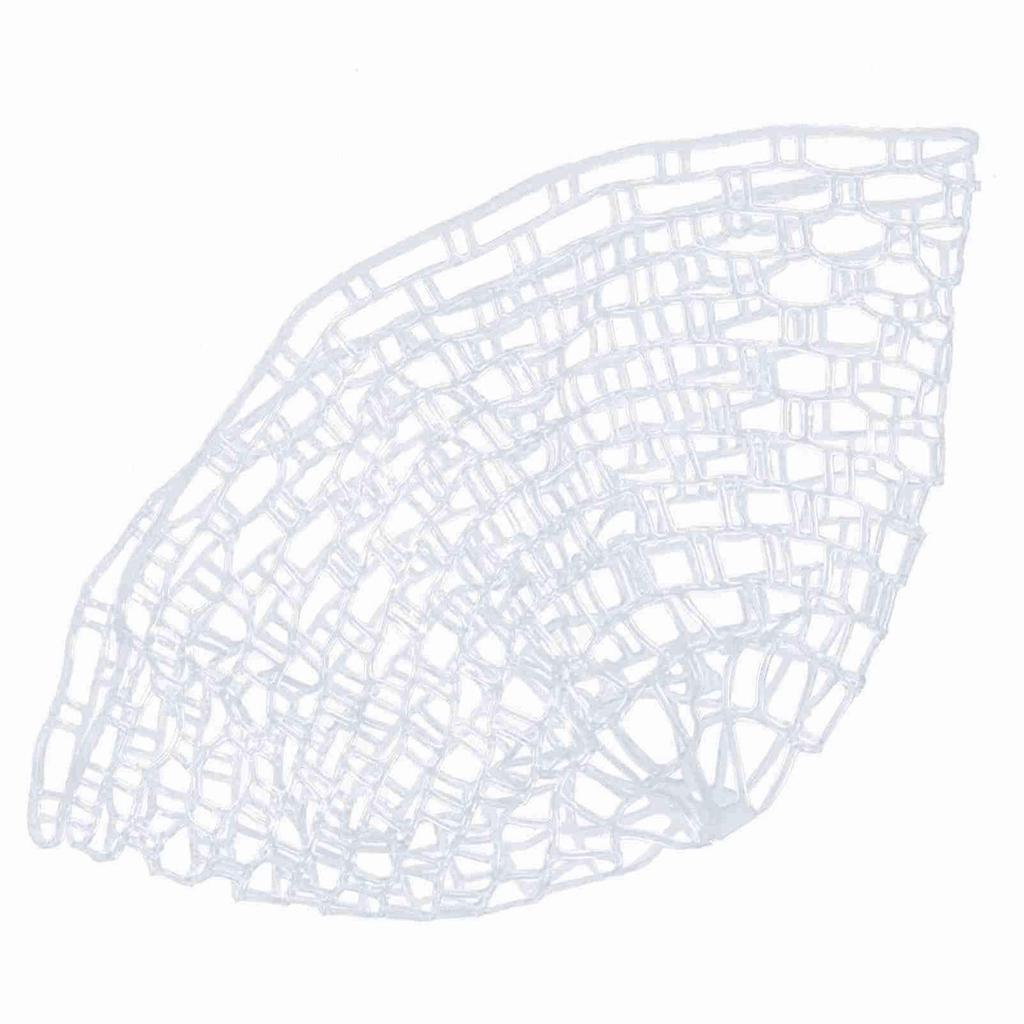 Outdoor Fly Fishing Landing Net Clear Rubber Replacement Mesh Bag(Mudium)