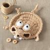 Sottobicchiere a forma di scoiattolo all'uncinetto, Sottobicchieri divertenti a forma di scoiattolo, Tappetini per tazze animali carini fatti a mano, Tappetino decorativo per tazze da bevande, Regalo per amanti degli animali