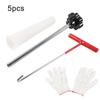 Essential Tire Repair Tool Set with Valve Core Installer and Gloves