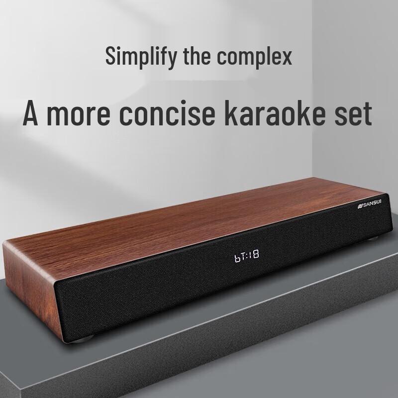 SANSUI DV-91D Home KTV Soundbar with Dual Subwoofers