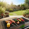 3PCS Heat Resistant BBQ Grilling Net Non-Stick Barbecue Pad Household Grilling Grid Mat  Camping