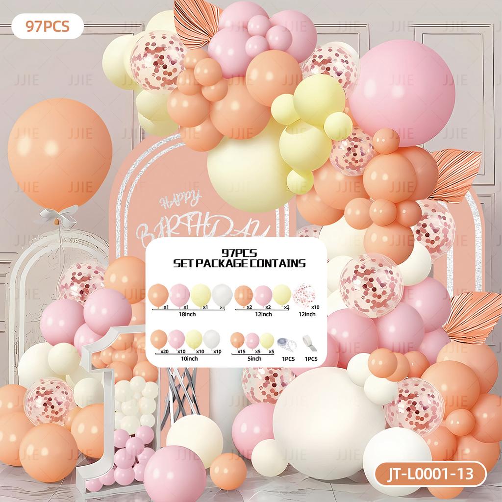 Balloon Chain Arch Set Scene Arrangement Premium Atmosphere Opening Birthday Party Decorations Anniversary Package