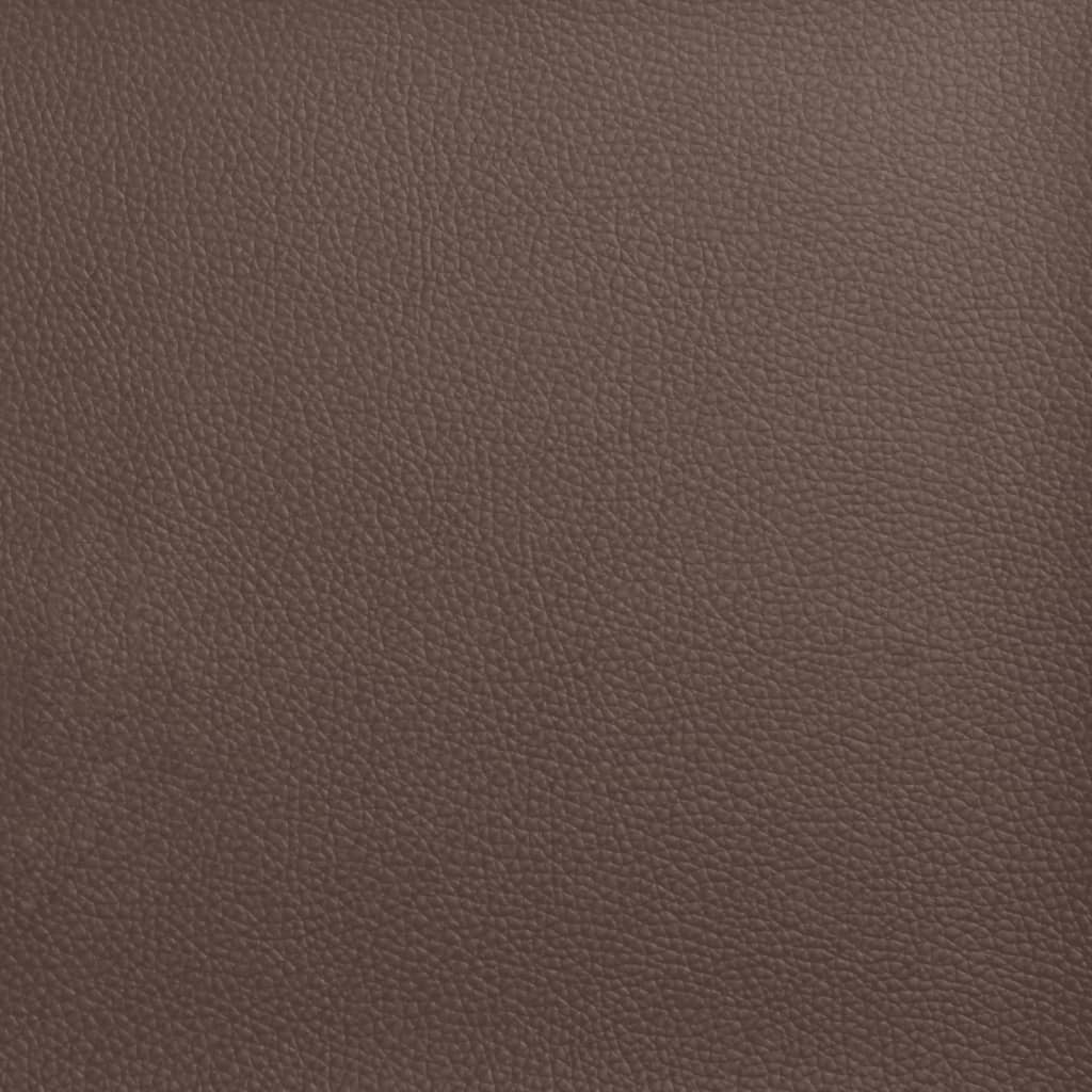 Vidaxl Sofa Chesterfield, 2-Os., Brązowa, Tapicerowana Sztuczną Skórą