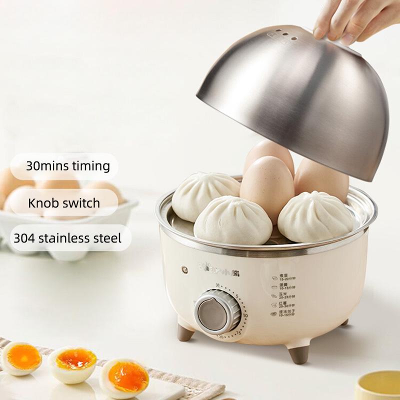 360W Electric Egg Boiler Breakfast Machine Multicooker Automatic Steamer Egg Cookers Egg Custard Steaming Cooker with Timer