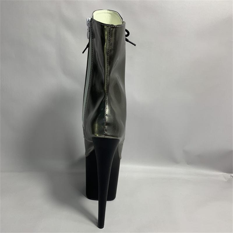 20CM Women Ankle Boots Platforms Shoes Nightclub Cosplay Sexy Pumps Thin Heels Peep Toe Shoes