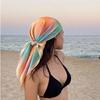 Fashion Print Silk Hairbands Scarf Women 2025 Spring New Elagant Floral Bandana Neck Kerchief Head Bands Foulard Female Scarfs