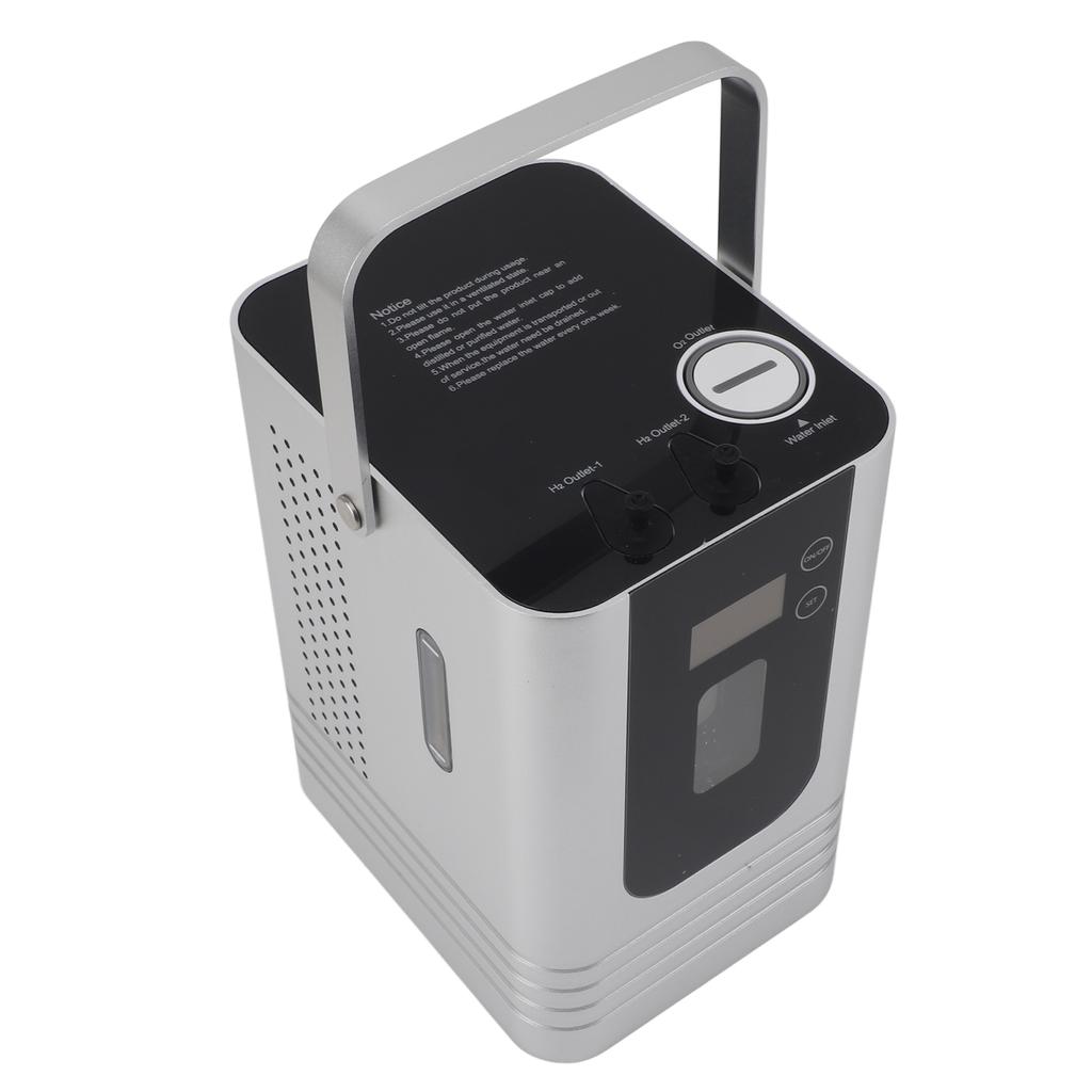 Portable Hydrogen Inhalation Machine SPE PEM Technology Ionized 500ml LED Reminder Hydrogen