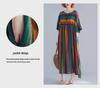 2023 Sommer Übergröße Gestreiftes Kurzarmkleid