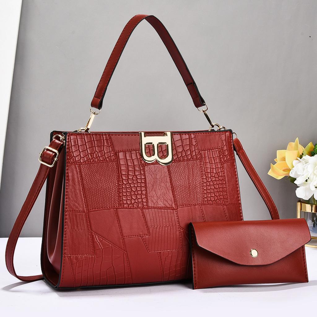 New Fashion Trend Splicing Child Bag Splicing Stone Plaid Handbag Macaron Fashion Women's Bag