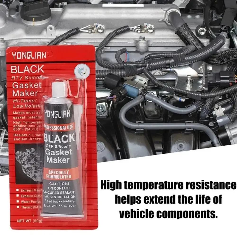 Automotive Gasket Sealant Car Engine Black Silicone-free Sealant Universal Waterproof Oil-resistant Adhesive Glue Repair Sealer