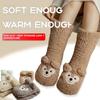 Coral Fleece Snow Socks Soft Leg Covers Warm Sleeping Socks  Christmas Gift