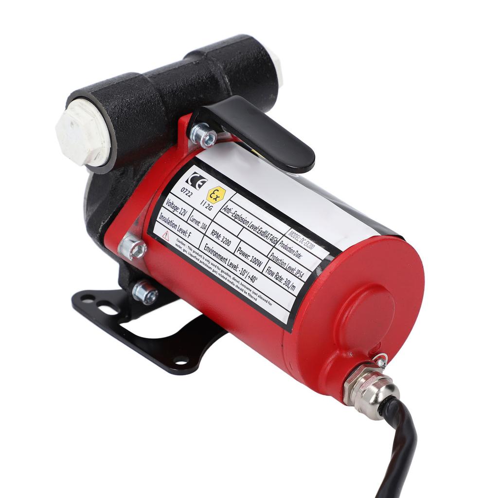 12V Gasoline Pump Explosion Proof Quiet Self Priming Oil Transfer Pump with Switch for Diesel