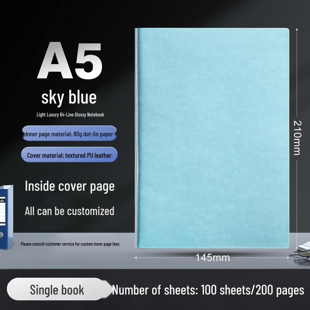 Customizable A5/B5 Business Notebook with Logo - Thick Cover for Office Meetings