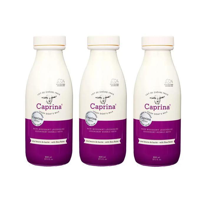 Caprina Goat Milk Bubble Bath Shea Butter Scent 800ml x 3 Goat Milk High Moisture (28554148)