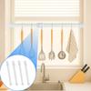 4PCS Expandable Curtain Rods Hardened PVC Substance Modifiable Length for Bathroom and Home styling