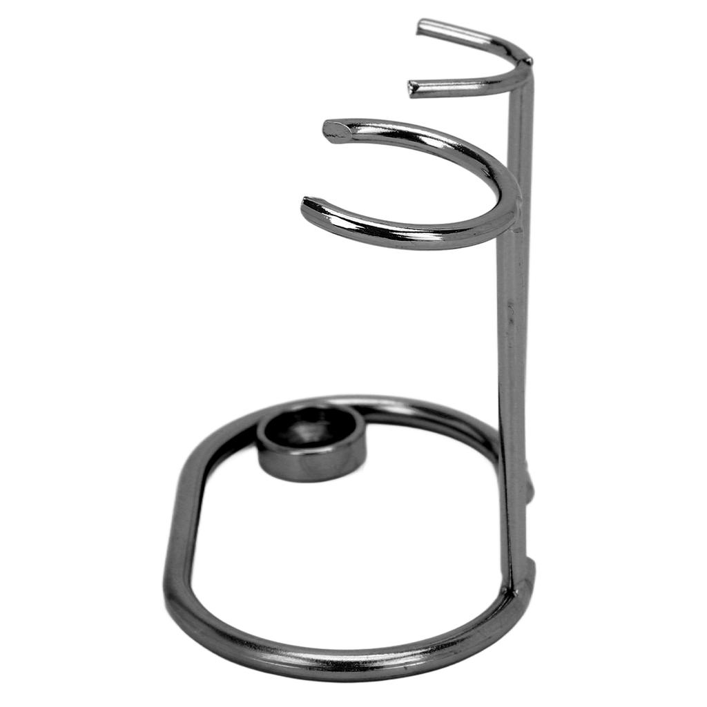 Razor Stand Safety Stainless Steel Modern Design Rustless Durable Small Portable Shaving Brush Holder for Restroom Black