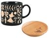 MOOMIN Mug with Wooden 350ml Moomin Nordic Day Wedding Made In (Moomin) Coaster, Green, Approx. Capacity, Goods, Style, Mother's Gift, Tableware,